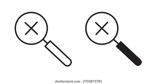 No result icon for web design, mobile apps
