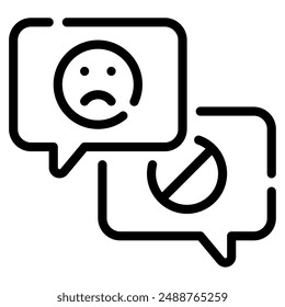 No Reviews icon for web, app, infographic, etc