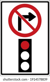 No Right Turn When Signal Is Red, Gallery Of Other Signs In Canada