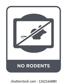 no rodents icon vector on white background, no rodents trendy filled icons from Traffic signs collection, no rodents simple element illustration