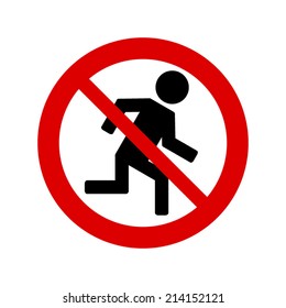 No run sign