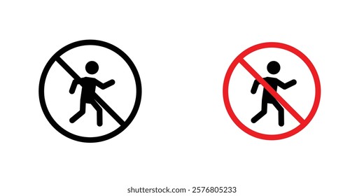 No running sign vector pack for web designs