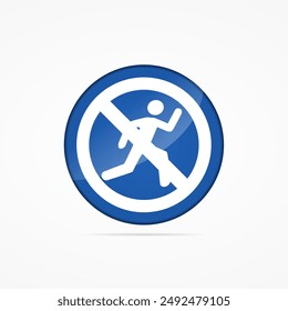 no running in the swimming pool area sign