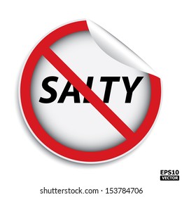 No salty sign.-eps10 vector