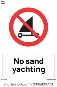 No sand yachting signs symbols standard iso 7010