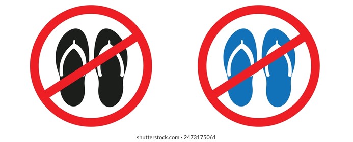 No Sandals Allowed Sign Maintain Dress Code in Designated Areas