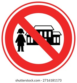 Icono de Vector de edificio escolar que puede modificarse o editarse fácilmente

