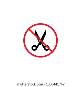 no hay símbolo de signo de tijeras. EPS vectorial 10