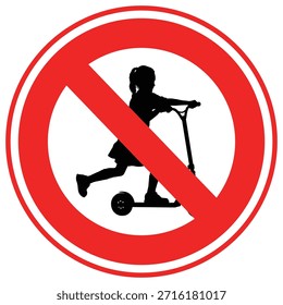 Icono de Vector de conducción de scooter que puede modificarse o editarse fácilmente

