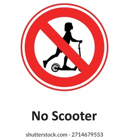 No Scooter Vector icon which can easily modify or edit

