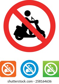 No scooters allowed icon