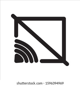 No screen icon on white background