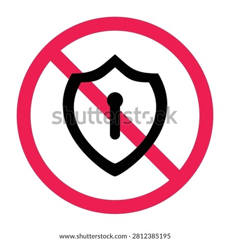 No secure access sign, no protection sign, no encryption sign, no authentication sign