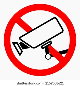 No Security Camera Movie Ban There Stock Vector (Royalty Free ...