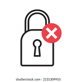 no security sign - vector illustration