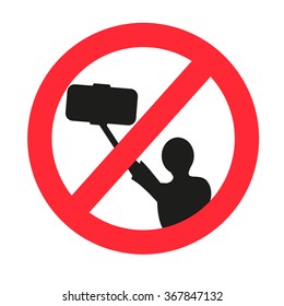 No selfie allowed sign. 