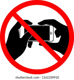 No Selfie, Do not record video, Do not take photos