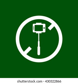 no selfie icon. selfie forbidden vector illustration