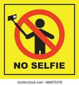 No selfie sign