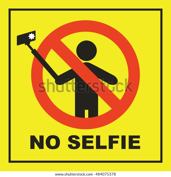 No Selfie Sign Stock Vector (Royalty Free) 484075378 | Shutterstock