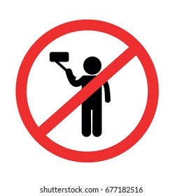 No Selfie signs