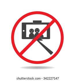 No selfie sticks