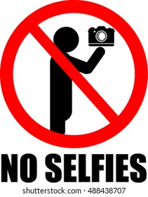 No selfies label