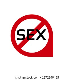 No Sex Sign Stock Vector (Royalty Free) 1272149485 - Shutterstock