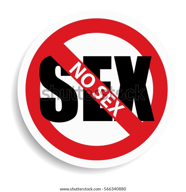 No Sex Sign On White Backgroundvector Stock Vector Royalty Free 566340880 Shutterstock