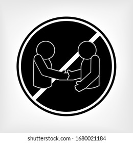 Icono De La Mano Sin Agitar. Elemento de interfaz universal, signo y símbolo - Vector.