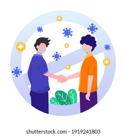 no shake hand warning virus
