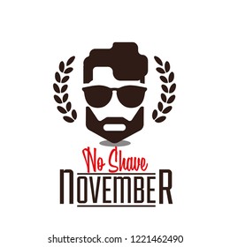 No shave November design, prostate cancer awareness,