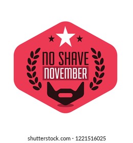 No shave November design, prostate cancer awareness