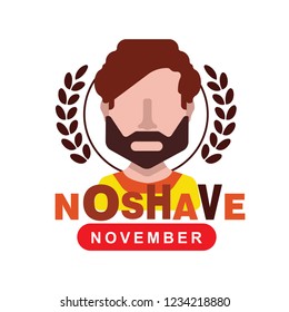 No shave November design , prostate cancer awareness