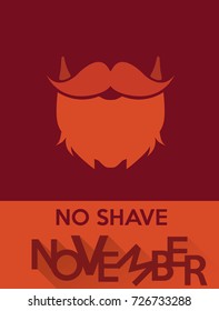 No shave november poster