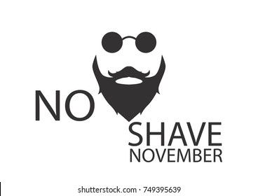 no shave november vector 