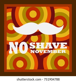 no shave november with vintage background