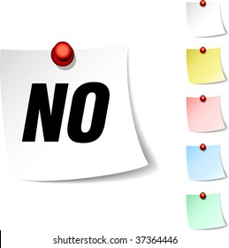 No  sheet icon. Vector illustration.