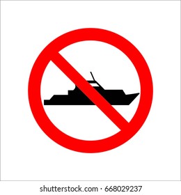No ship sign vector,prohibit sign vector