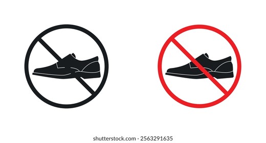 No shoes sign pack for app and website ui designs.