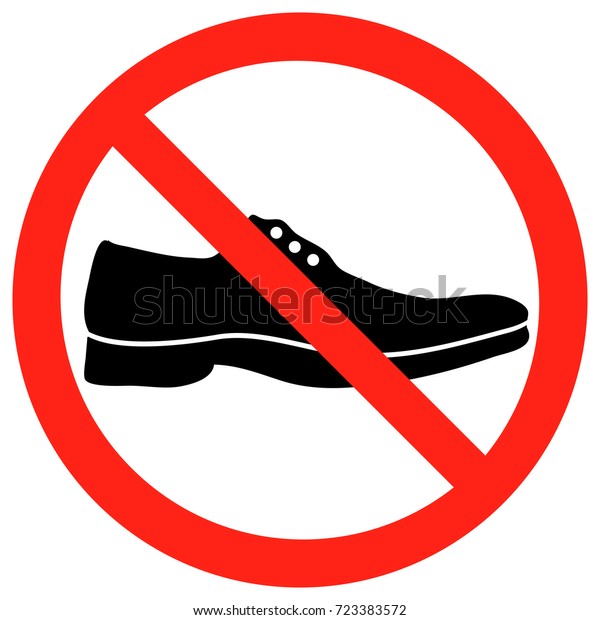 no shoes vector