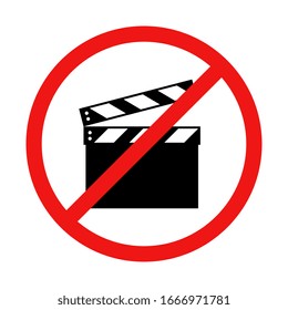 No Shooting or Movie Sign