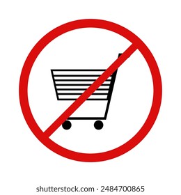 No shop icon illustrated in vector