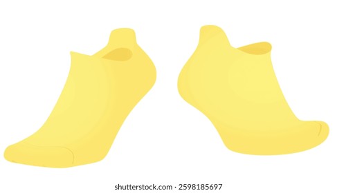 No show socks. vector illustration
