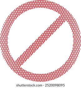 No Sign Empty Red Crossed Out Circle, Blank simple ban forbidden sign symbol on white background, Not Allowed Sign Isolate On White Background,  3D multi-use no admittance sign isolated