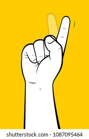 No sign finger
