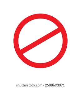 NO HAY SEÑAL. Símbolo prohibido. Vector.