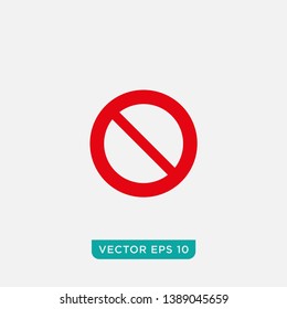 No Sign  Icon Design, Vector EPS10