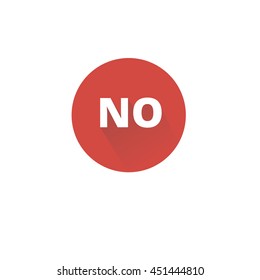 No sign icon illustration - stock vector