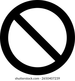 no sign icon isolated on white background